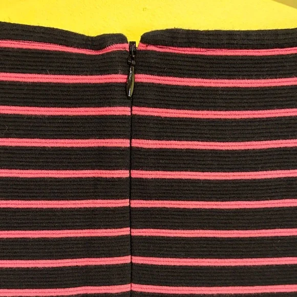Talbots Black and Pink Striped Women's Dress Size 6 Petites - Picture 11 of 13